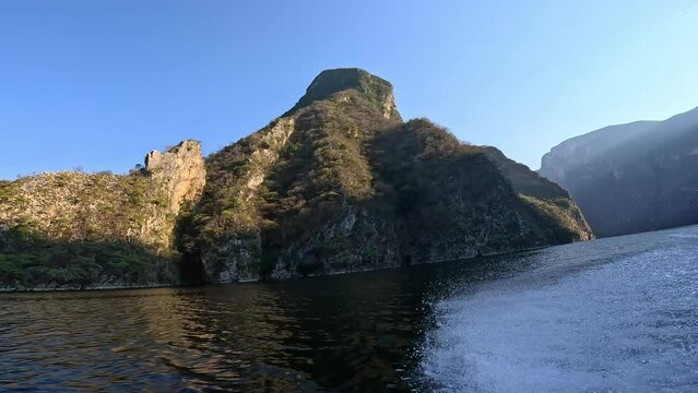 Sumidero Canyon and Grijalva River near Chiapa de Corzo, Mexico,Chiapas