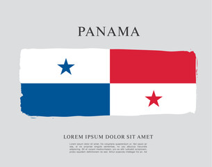 Flag of Panama, vector illustration 