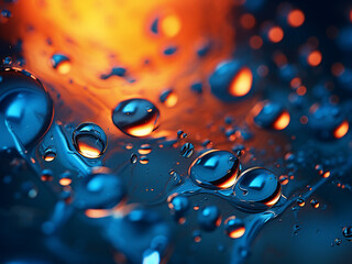 Background is illuminated by a multitude of bokeh defocused lights