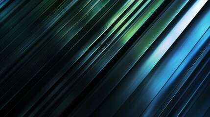 Obraz premium Abstract background with diagonal lines in shades of dark blue and teal.