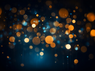 Defocused lights contribute to the abstract bokeh background
