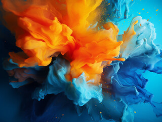 Fototapeta premium Abstract view of city streets at night with defocused lights