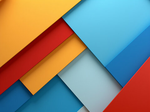 Vibrant colors epitomize the modern material design background.