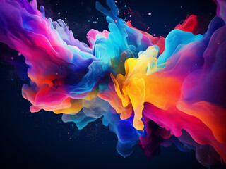 Banner elements feature abstract paint background designs in vector illustration.
