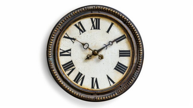 This photo shows a blank electric clock face with arabic numerals, an hour, minute, and second hand to make your own time. The clock clipping path is included.