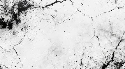 The background is a black and white abstract with a monochrome texture of dots, cracks, dust, and...
