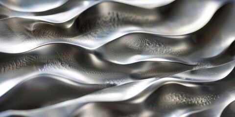Mesmerizing water with rippling waves and a gleaming metallic sheen, creating a captivating visual...