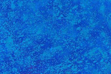 Blue abstract pattern plaster wall paint solid surface rough background texture stucco structure