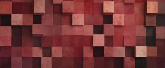 pink color gradient squares geometric texture grunge rough abstract retro concept background illustration art design from Generative AI