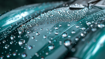 Wasser auf Lackfläche - Water on painted surface