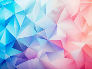 Obraz premium Explore the geometric mosaic of triangles in a low poly pastel background.