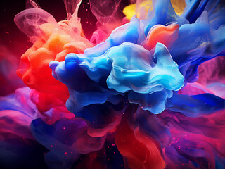 Obraz premium Background exhibits science-themed colors in a digital format.