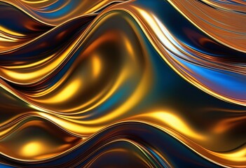 Journey Through Metallic Abstract Waves of Innovation and Artistry