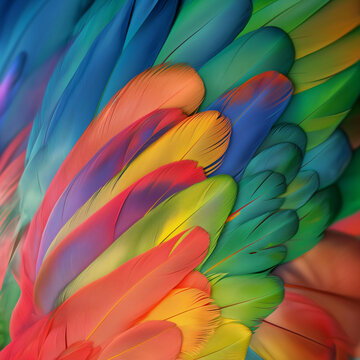 Farbige Federn - Colored feathers
