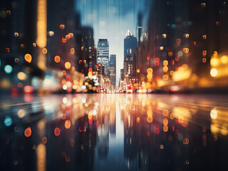 Defocused urban textures offer artistic flair for design projects. - obrazy, fototapety, plakaty