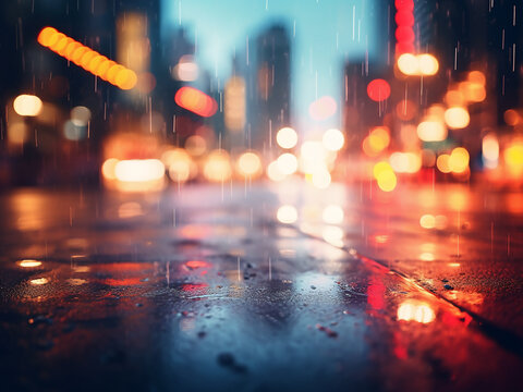Implement an artistic defocused urban abstract texture for your design background.