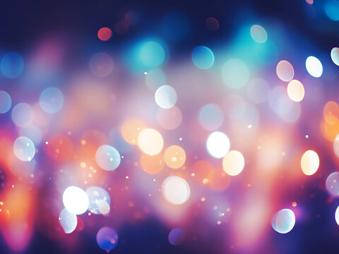 The abstract background is colorful, leaving room for textual content.