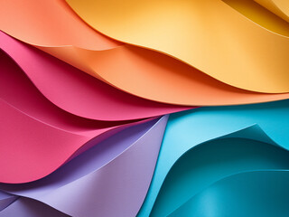 Vibrant paper serves as the surface for abstract backgrounds.