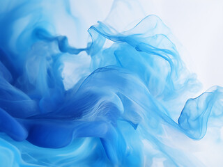 3D rendering illustrates abstract blue watercolor background with fractal texture.
