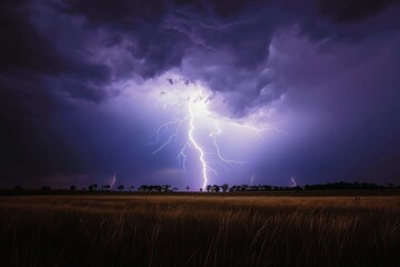 A stunnig flash in a thunderstorm sky.