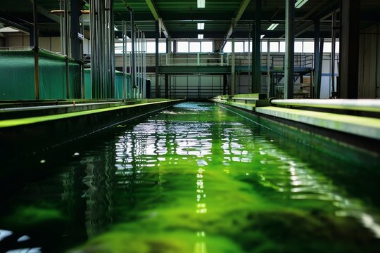 An algae farm for the production of food.