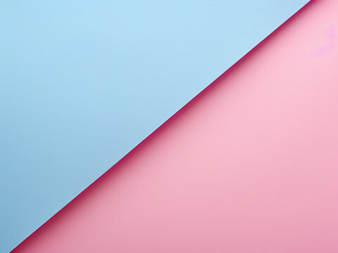 Design space available on two-tone blue and pink paper.
