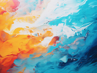 Fototapeta na wymiar Oil on canvas creates abstract art texture for various designs.