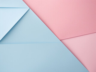 Stationery mockup displays minimal geometric shapes on pastel paper.