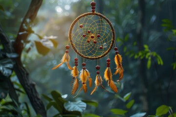 A dream catcher woven with financial dreams
