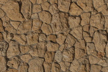Brown rough stone texture pattern abstract solid wall background rock grunge hard