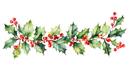 Beautiful christmas decoration on white