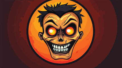Face halloween vector for website symbol icon prese