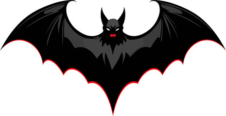 Halloween bat logo type