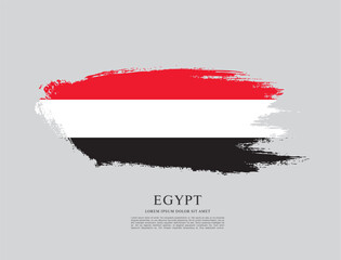 Flag of Egypt, vector illustration 