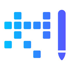 crossword gradient icon