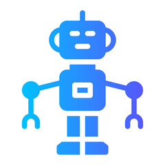 robot gradient icon