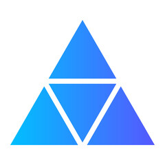 triangle gradient icon