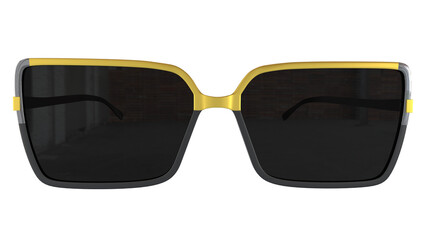 Title: Photorealistic 3D Sunglasses No. 6-1

