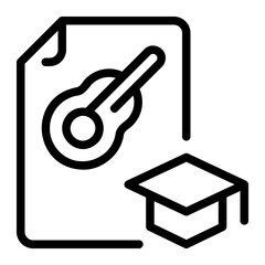 extracurricular activities line icon