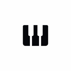 Piano Music Keyboard icon vector