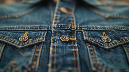 Behold the timeless allure of a classic denim shirt, its rugged yet refined texture immortalized in high-resolution photography.
