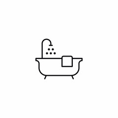 Bathtub Bathroom Washing Hygiene icon