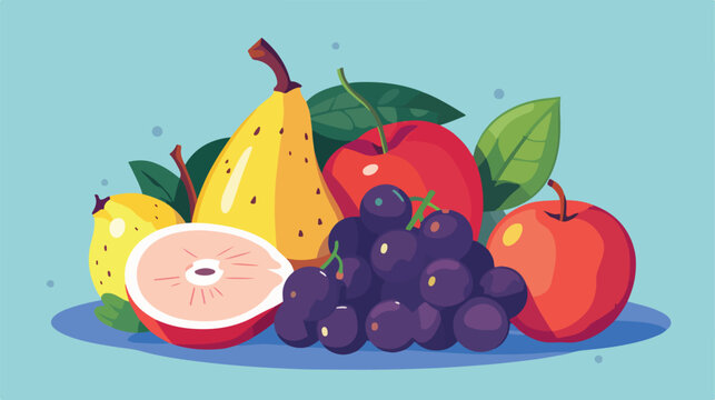 Fruit icon image flat cartoon vactor illustration i