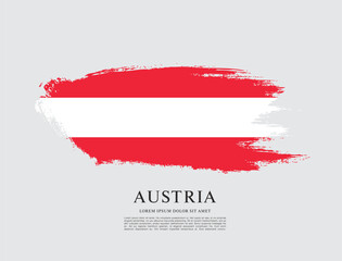 Flag of Austria, vector illustration 
