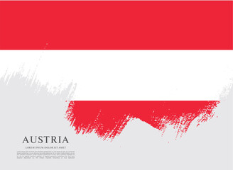 Flag of Austria, vector illustration 