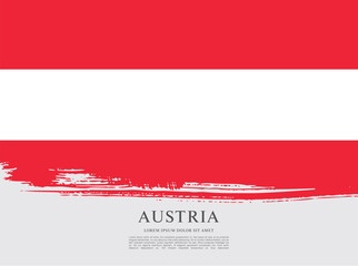 Flag of Austria, vector illustration 