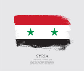 Flag of Syria, vector illustration 