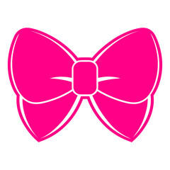 pink ribbon bow icon