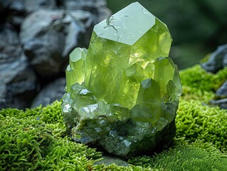 Peridots lively green