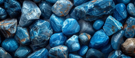 Sapphires serene blue - obrazy, fototapety, plakaty